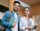 Two college students walking to class